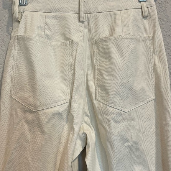 WEWOREWHAT Danielle Berstein Vegan Croc Ankle Flair Pants - Picture 5 of 7